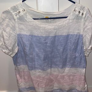 **10 for $20!!*Linen striped top